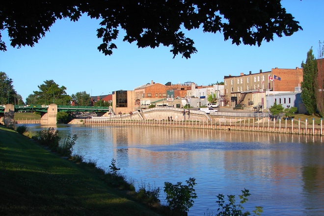 Downtown Chatham waterfront in Chatham-Kent, Ontario